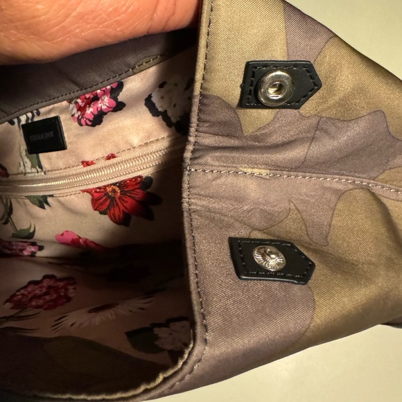 High End Stella & Dot Ava Camo Black Leather Women’s Backpack MINTY - Picture 6 of 11